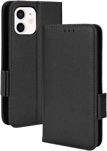 Miniatura 12 de Funda de cuero para iPhone 11 de 6.1 pulgadas, funda de cuero con 3 ranuras para tarjetas de crédito, función atril con tapa para iPhone 11 de 6.1