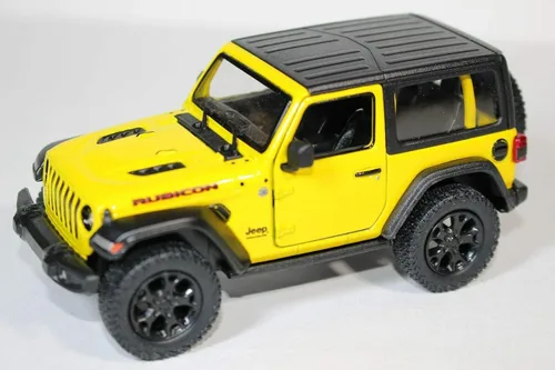 Miniatura 13 de KiNSMART - Jeep Wrangler Rubicon Off Road 4 x 4 5 pulgadas, escala 1:34, modelo de réplica de auto de juguete