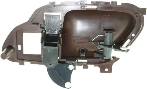 Miniatura 2 de KarParts360 Para Chevy K3500 Manija de puerta interior delantera o trasera lado del conductor Bisel rojo con palanca negra 1995-2000 con botón
