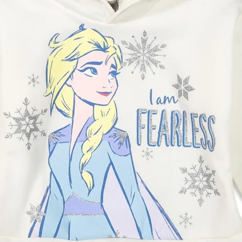 Miniatura 6 de Disney Frozen Olaf Princess Anna Queen Elsa - Conjunto de sudadera con capucha y leggings de forro polar para niñas pequeñas y grandes
