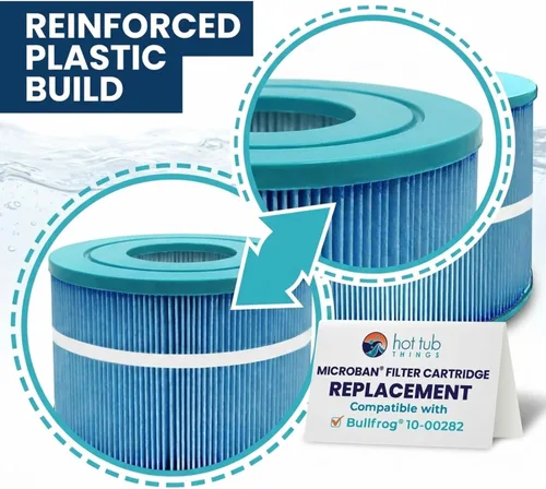 Miniatura 4 de 10-00282 Hot Tub Things - Cartuchos de filtro de spa - Compatible con Bullfrog®, Pleatco PBF40, Filbur FC-9900, PVT50W - Filtros de bañera