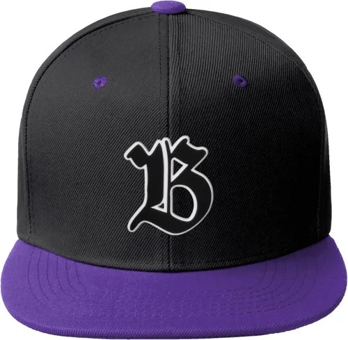 Miniatura 206 de Daxton Gorra clásica con visera de billete plano con letras del alfabeto inglés antiguo de la A a la Z