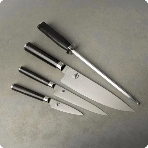 Miniatura 3 de Shun Juego clásico de 5 piezas de bloque delgado, incluye chef de 8 pulgadas, cuchillos de cocina de 3.5 pulgadas y 6 pulgadas, juego de bloques