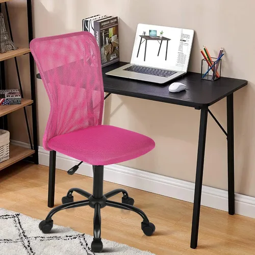 Miniatura 11 de Silla ergonómica de oficina con soporte de malla, moderna silla giratoria ejecutiva con respaldo medio, silla de computadora, silla de tareas