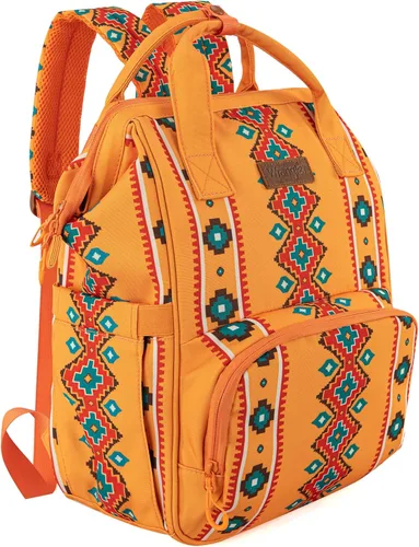 Miniatura 21 de Wrangler - Mochila Azteca Organizada, Mochila de Día, Bolsa de Viaje para Bebé con Correa para Silla de Paseo y Bolsillos Laterales para Botellas