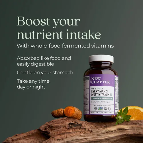 Miniatura 4 de Tabletas multivitamínicas para hombres de más de 40 años, uso diario, de New Chapter, 371, 1, 1