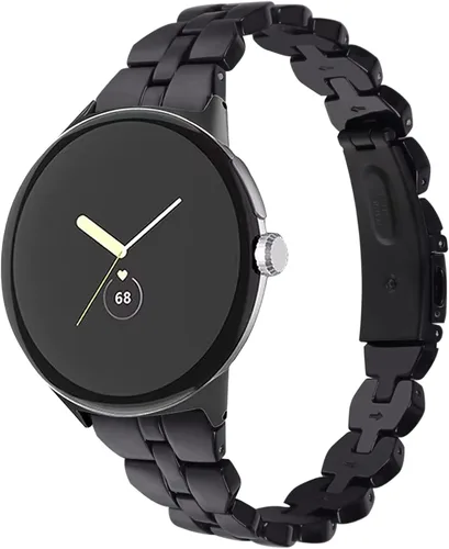 Compatible con Google Pixel Watch 4 3 1.614 in/Pixel Watch 2 1 bandas para mujer, elegante pulsera de resina de repuesto ajustable