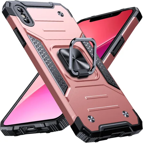 Miniatura 108 de Anqrp Funda resistente para iPhone 6/7/8/SE/SE2 con soporte de anillo mejorado y agarre, grado militar, a prueba de golpes, resistente y robusta