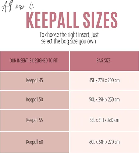 Miniatura 3 de Keepall - Organizador de bolsas para Lv Keepall 50 Insert Keepall 45, base organizadora, hecho a mano de 0.118 pulgadas (0.118 in), fieltro de lana
