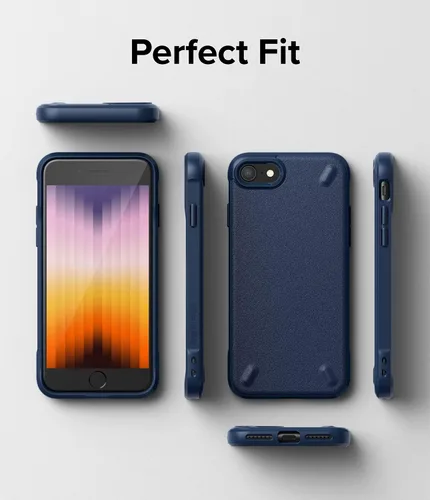 Miniatura 9 de Ringke Onyx - Funda protectora compatible con iPhone SE 5G (3ª generación, 2022), resistente, duradera, a prueba de golpes, de poliuretano marino