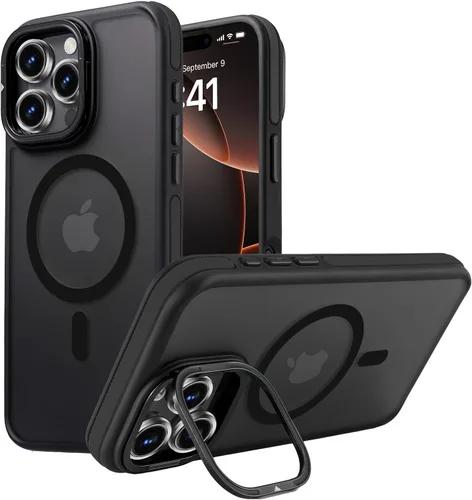 Miniatura 140 de Funda para iPhone 17 Pro Max con protector de lente de cámara [protección de grado militar de 10 pies] compatible con MagSafe a prueba de golpes