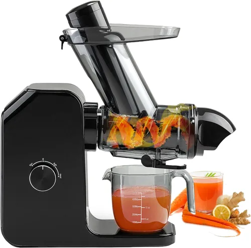 Extractor de Jugo de Prensado en Frío | Conducto de 3 Pulgadas de Ancho | Alta Nutrición y Rendimiento de Jugo | 3 Modos de Extractor | Fácil de