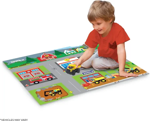 Miniatura 3 de TCG Toys Tonka Megamat Active Play - Alfombra de juego de fieltro con vehículo de personajes para preescolares y niños a partir de 3 años