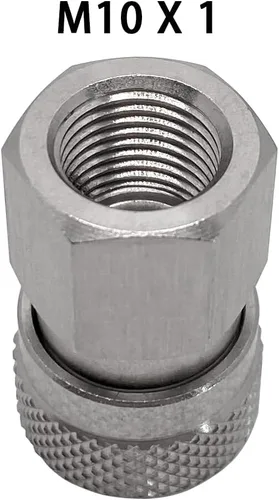 Miniatura 6 de Paintball PCP Rosca hembra Acoplador de acero inoxidable HPA CO2 tanque de aire Conector de recarga de desconexión rápida Adaptador de liberación
