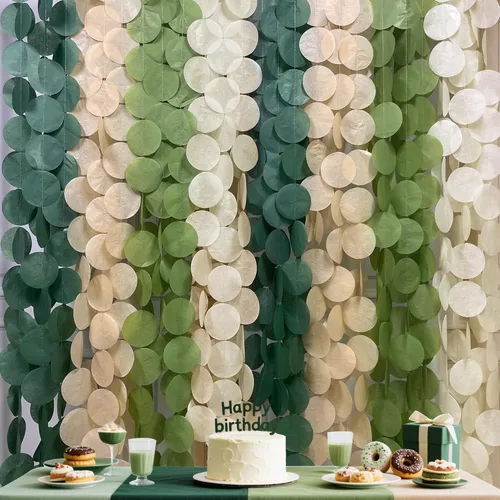 Miniatura 13 de Decoración para fiestas: telón de fondo amarillo degradado y papel de seda para cumpleaños, baby shower y más