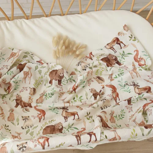 Miniatura 9 de LifeTree - Mantas de muselina para envolver al bebé, de bambú para habitación del bebé, manta de recepción unisex para niños y niñas, suave 70%