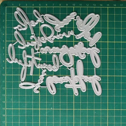 Miniatura 3 de Hola troqueles para hacer tarjetas, troqueles de corte de metal, troqueles de papel para álbumes de recortes, suministros de fabricación de tarjetas