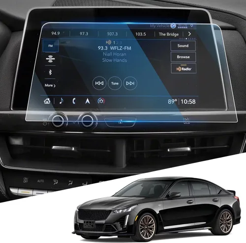 Miniatura 13 de Protector de pantalla para Cadillac CT5 y 2024 ~ 2025 XT4 y Lyriq 2025 de cobertura completa de 33 pulgadas de vidrio templado brillante de una sola