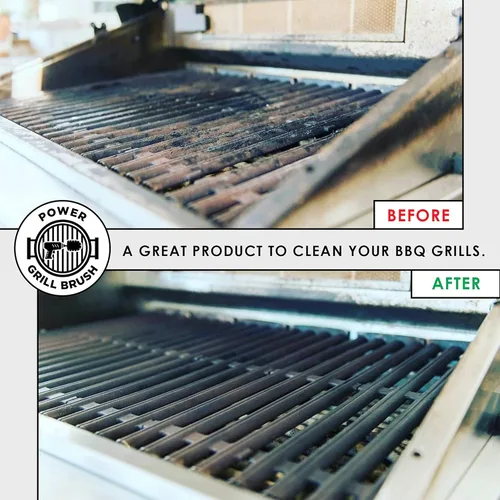 Miniatura 6 de Power Grill Brush - Kit de limpieza para barbacoa de 5 piezas - Cerdas seguras de nailon, sin alambre, seguro para todas las rejillas, acero