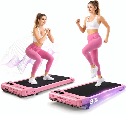 Miniatura 11 de ANCHEER Caminadora para caminar con inclinación – Cinta de correr para debajo del escritorio con placa de masaje por vibración, 2.5 HP compactas