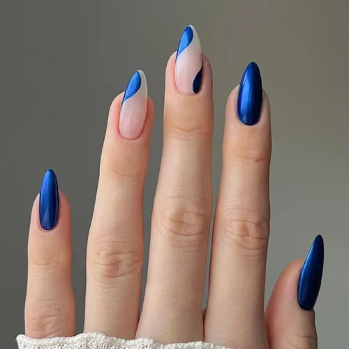 Miniatura 2 de Juego de polvos de uñas cromados verdes y azules con efecto de espejo metálico, polvo holográfico para uñas, decoración de uñas con purpurina, juego