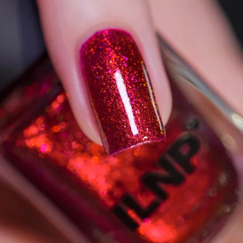 Miniatura 2 de ILNP Ruby - Esmalte de uñas rojo brillante con brillo vibrante