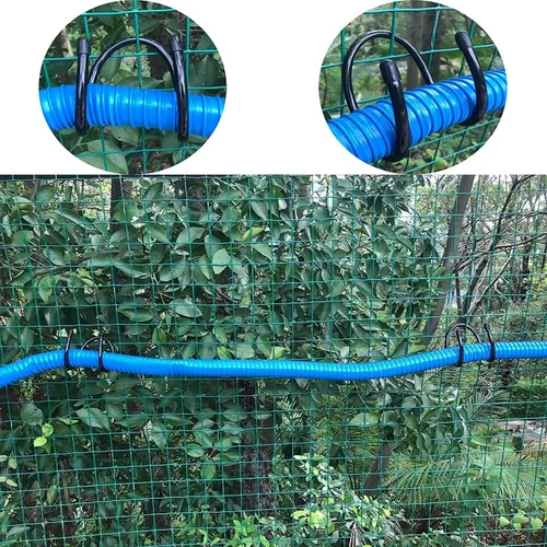 Miniatura 7 de Pmsanzay Paquete de 2 ganchos de manguera, soporte de manguera de metal para montaje en pared, gancho para manguera de jardín/manguera