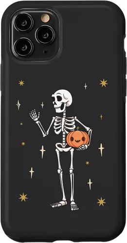 Miniatura 26 de Funda divertida de Halloween con diseño de esqueleto para iPhone 11