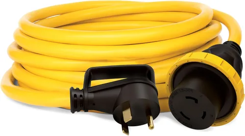 Champion Power Equipment Cable de alimentación para generador RV de 30 pies y 30 amperios y 125 voltios, (TT-30P a L5-30R)