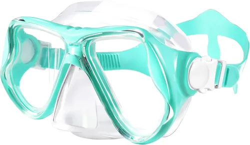 Miniatura 11 de Máscara de snorkel para natación Keary, máscara de buceo para adultos hombres mujeres jóvenes, gafas de natación antiniebla con vista clara de 180°