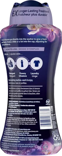 Miniatura 7 de Downy Infusions - Perlas potenciadoras de aroma en el lavado, con aroma calmante a lavanda y vainilla, 24 onzas