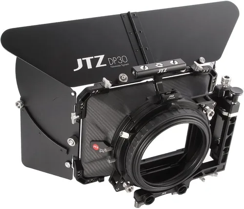 Miniatura 10 de JTZ DP30 Cine Lens Fibra de Carbono 4x4 Swing-Away Caja Mate con 0.591 in/0.748 in Rod Rail Rig para Sony FS5 FS7 ARRI RED Canon C100 C200 C300 BM D