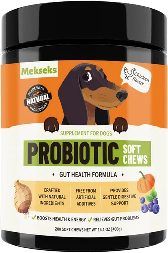 Miniatura 9 de Los probióticos masticables suaves para perros apoyan la salud intestinal, alivio de gases para la diarrea, el equilibrio digestivo de levaduras