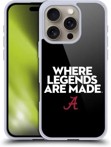 Miniatura 116 de Head Case Designs Funda de gel suave con licencia oficial de la Universidad de Alabama UA Collage compatible con Apple iPhone 13 Pro Max
