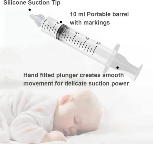 Miniatura 4 de PandaEar Irrigador nasal para bebés con caja portátil, irrigador nasal profesional para bebés con pinzas y cepillo de limpieza para recién nacidos