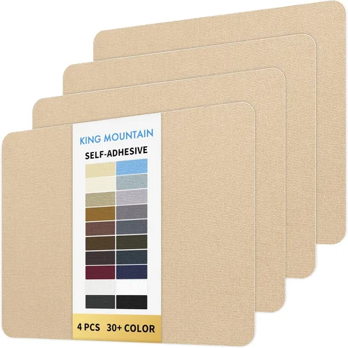 Miniatura 112 de KING MOUNTAIN Parche de reparación de lona de 9 x 11 pulgadas, 2 piezas, parche de tela impermeable autoadhesivo para sofás, tiendas de campaña