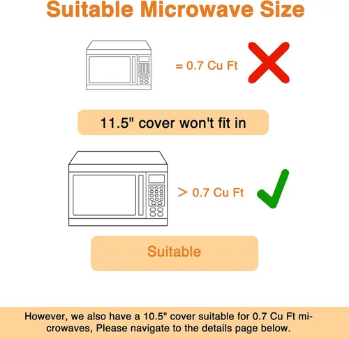 Miniatura 7 de LOPEZTEK Cubierta de salpicaduras de microondas, cubierta de microondas abatible para alimentos, protector de salpicaduras de horno de microondas