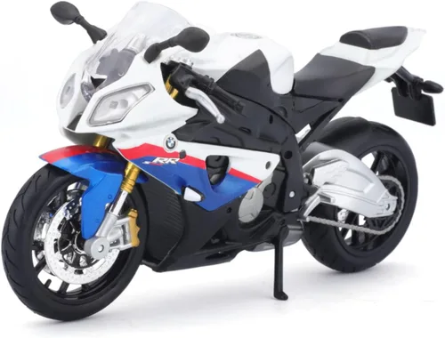 Miniatura 2 de Maisto 1/12 BMW S1000Rr Motocicleta, Blanco/Rojo/Azul Multi