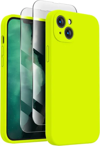 FireNova Funda diseñada para iPhone 13, funda de silicona mejorada [protección de cámara], forro interior de microfibra antiarañazos, 6.1 pulgadas,