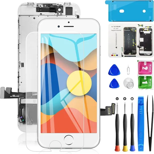 Miniatura 23 de para iPhone 8/SE2020 de 2ª generación, reemplazo de pantalla negra de 4.7 pulgadas, pantalla LCD táctil 3D, digitalizador de pantalla frontal