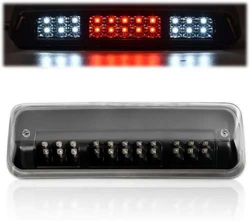 PIT66 3ª luz de freno LED, compatible con Ford F150 Lobo 04-08/Fit 07-10 Ford Explorer trasera tercera alta montaje luces traseras lente