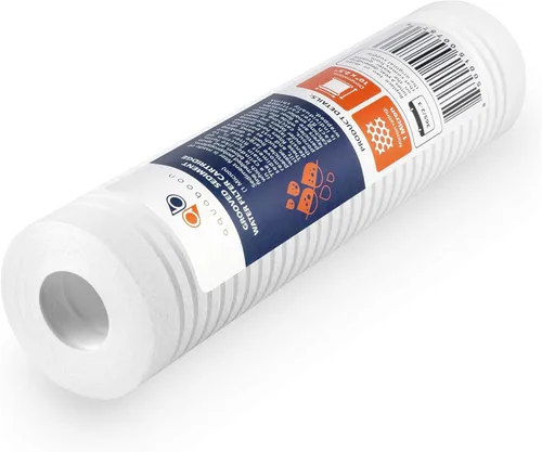 Miniatura 6 de Aquaboon cartucho de filtro de agua de sedimento ranurado, 10 pulgadas x 2.5 pulgadas, para cualquier unidad RO