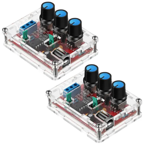 Miniatura 8 de Kit generador de señal, XR2206, generador de señal de función precisa, módulo de frecuencia, kit de bricolaje, triángulo sinusoidal, salida