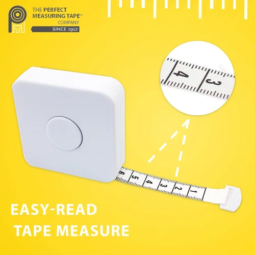 Miniatura 3 de Perfect Measuring Tape - Cinta métrica flexible extra larga (120 pulgadas). Cinta métrica retráctil de doble cara - Pulgadas a 120 y métrica a 9.8