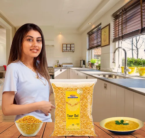 Miniatura 6 de Rani Toor Dal (guisantes de paloma esplita) 128 onzas (8 libras), 8.0 lbs a granel, totalmente natural, apto para gluten, sin OMG, vegano, origen