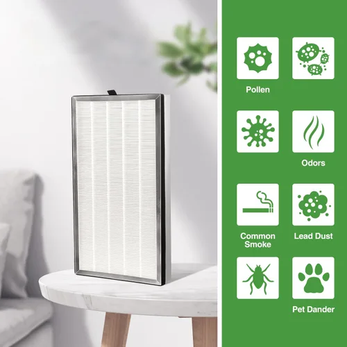 Miniatura 3 de Filtro de repuesto 112 compatible con MA Series 112 V2.0 Air Purifie-r para polen, humo de fuego silvestre, filtro de carbón activado HEPA 3 en 1, 1