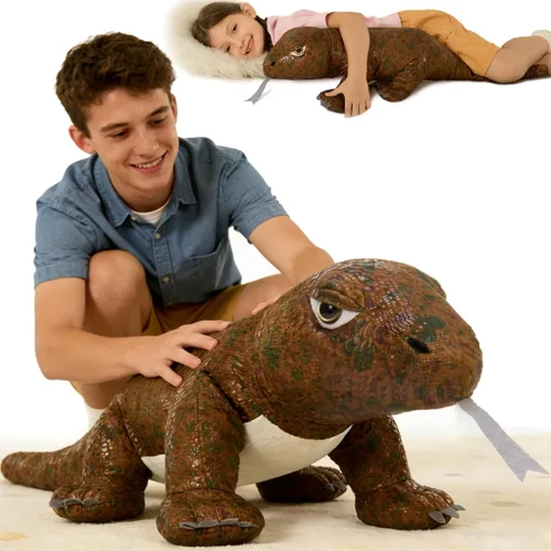 Miniatura 14 de MorisMos Animal de Peluche Gran Tiburón Blanco Almohada de Peluche, Juguete Gigante de Tiburón Mako de 47 pulgadas para Niños y Adultos, Regalo