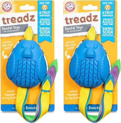 Miniatura 16 de Arm and Hammer - Juguete masticable dental para mascotas Super Treadz Gorilla para perros, reduce la placa y el sarro sin cepillarse, infusión