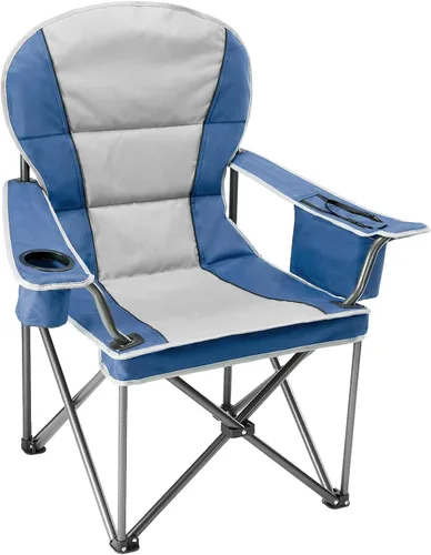 Miniatura 10 de NEWBULIG Silla de campamento plegable de gran tamaño para adultos, soporte resistente de 500 libras, sillas plegables portátiles para exteriores