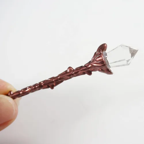 Miniatura 7 de Escoba de altar de bruja de 9.4 pulgadas en miniatura con cepillo Wicca para ceremonias mágicas, rituales Wiccan de Halloween y cucharas de café